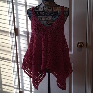Hand crafted crocheted Tank